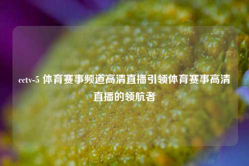 cctv-5 体育赛事频道高清直播引领体育赛事高清直播的领航者