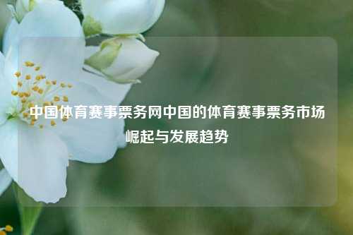 中国体育赛事票务网中国的体育赛事票务市场崛起与发展趋势