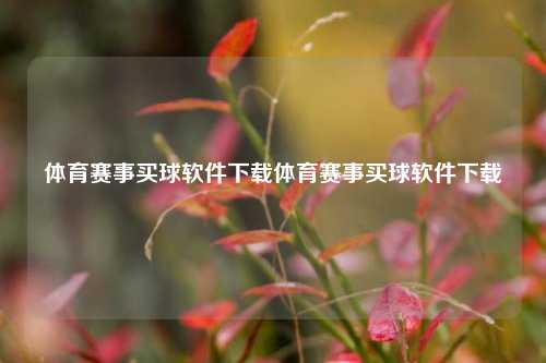 体育赛事买球软件下载体育赛事买球软件下载
