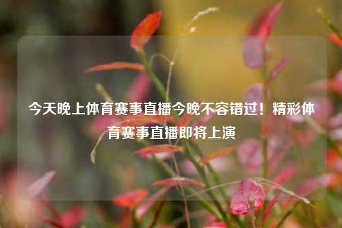 今天晚上体育赛事直播今晚不容错过！精彩体育赛事直播即将上演