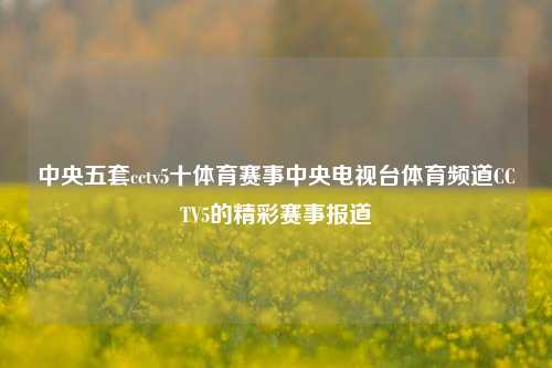 中央五套cctv5十体育赛事中央电视台体育频道CCTV5的精彩赛事报道