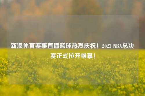 新浪体育赛事直播篮球热烈庆祝！2023 NBA总决赛正式拉开帷幕！