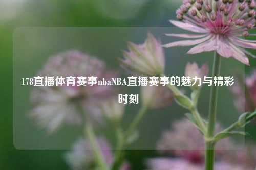 178直播体育赛事nbaNBA直播赛事的魅力与精彩时刻