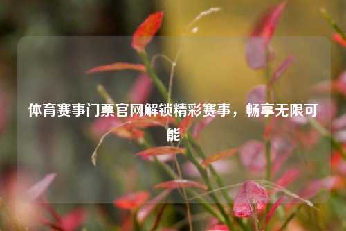 体育赛事门票官网解锁精彩赛事，畅享无限可能