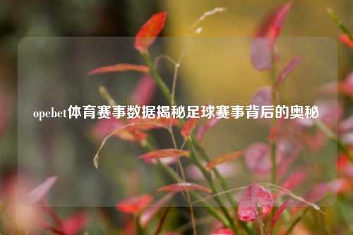 opebet体育赛事数据揭秘足球赛事背后的奥秘