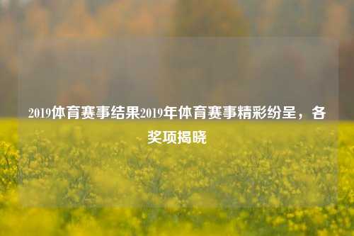 2019体育赛事结果2019年体育赛事精彩纷呈，各奖项揭晓
