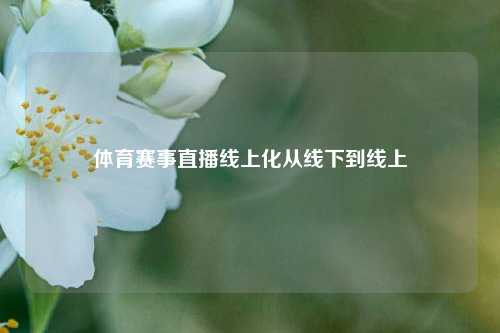 体育赛事直播线上化从线下到线上